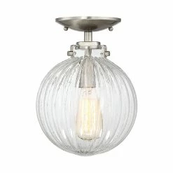 Flash Sale β€οΈ Helmsman Lighting Works 1-Light Semi-Flush Mount, Brushed Nickel π―