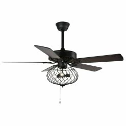 New ⭐ Bella Depot Modern Black Industrial Ceiling Fan With Remote Control, Reversible, 42 In. 🔥 -ceiling lighting store a12117bf0fbf98ee 7070 w800 h800 b1 p0