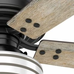 Hot Sale 👏 Hunter Fan Company Cedar Key Matte Black Ceiling Fan With Light/Remote, 44" ❤️ -ceiling lighting store a2e1ccd70f8fd2ba 9919 w800 h800 b0 p0