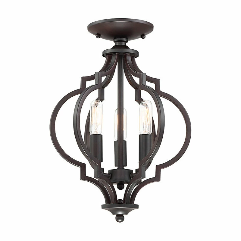 Cheap 😀 Helmsman Lighting Works 3-Light Semi-Flush Mount, Oil Rubbed Bronze 🥰 3 Cheap 😀 Helmsman Lighting Works 3-Light Semi-Flush Mount, Oil Rubbed Bronze 🥰 - Image 3