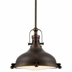 Promo π Kira Home Beacon 11" Farmhouse / Nautical Pendant Light, Round Fresnel Glass π