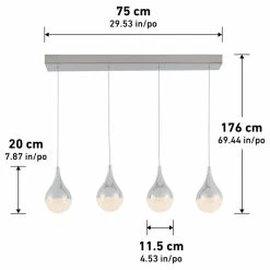 Best Sale π€© Artika Glitzer 4-light Integrated LED Pendant π 13 Best Sale π€© Artika Glitzer 4-light Integrated LED Pendant π -ceiling lighting store a6417a700f4d1978 1684 w800 h800 b1 p0