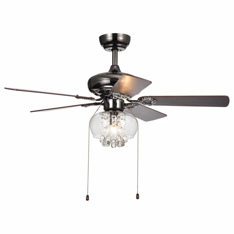 Brand new π Warehouse Of Tiffany, Inc Aequor 1-Light Glass And Crystal 5-Blade 42-Inch Pear Black Ceiling Fan π 3 Brand new π Warehouse Of Tiffany, Inc Aequor 1-Light Glass And Crystal 5-Blade 42-Inch Pear Black Ceiling Fan π - Image 3
