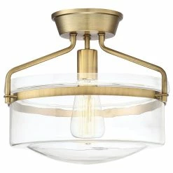 Brand new ✔️ Helmsman Lighting Works 1-Light Semi-Flush Mount, Natural Brass ✔️ 7 Brand new ✔️ Helmsman Lighting Works 1-Light Semi-Flush Mount, Natural Brass ✔️ -ceiling lighting store abc10b9b09ea5695 8822 w800 h800 b1 p0