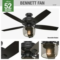 Cheap π Hunter Fan Company 52" Bennett Matte Black Ceiling Fan With Light And Remote π 25 Cheap π Hunter Fan Company 52" Bennett Matte Black Ceiling Fan With Light And Remote π -ceiling lighting store ac119cf50f8fce32 9877 w800 h800 b0 p0