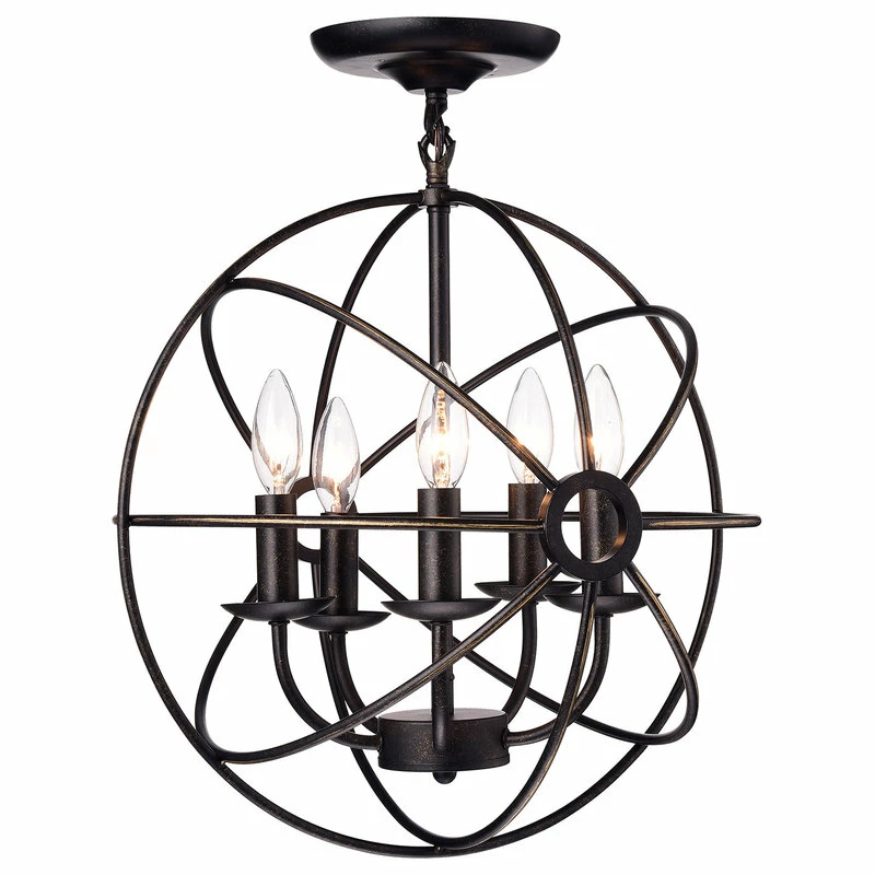 Promo β¨ Edvivi Lighting Dover 5-Light Antique Bronze Sphere Cage Globe Semi Flush Mount Chandelier π 1 Promo β¨ Edvivi Lighting Dover 5-Light Antique Bronze Sphere Cage Globe Semi Flush Mount Chandelier π