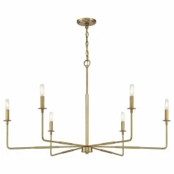 Deals 🥰 Savoy House Salerno 6-Light Warm Barss Chandelier ⭐ -ceiling lighting store afe1f55a006f9649 6036 w800 h800 b1 p0