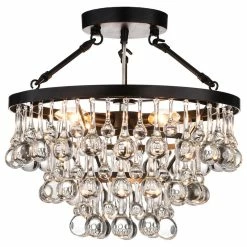 Brand new 😀 Greenville Signature Ariane 5-Light Black Semi Flush Mount ✨ -ceiling lighting store b2d156a308ea8950 5052 w800 h800 b1 p0