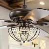 New ✔️ JONATHAN Y Joanna 52" 3-Light LED Ceiling Fan With Remote, Oil Rubbed Bronze 🧨