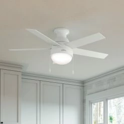 Coupon ✔️ Hunter Fan Company 46" Anslee Low Profile Ceiling Fan With Light, Fresh White 👏 12 Coupon ✔️ Hunter Fan Company 46" Anslee Low Profile Ceiling Fan With Light, Fresh White 👏 -ceiling lighting store b4014dcd0f8feba1 7703 w800 h800 b0 p0