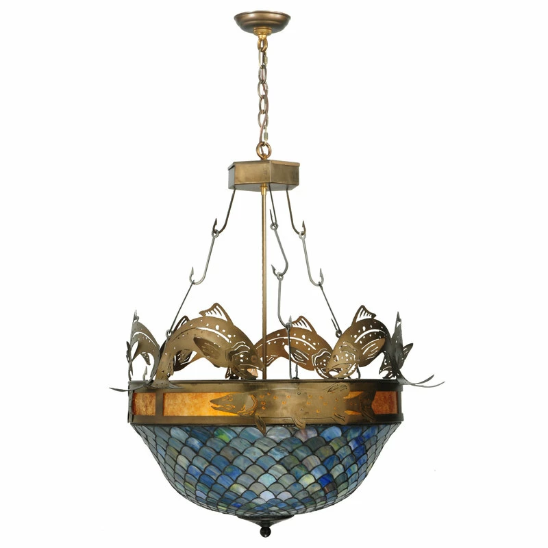 Flash Sale 🥰 Meyda Lighting 30W Catch Of The Day Fishscale Inverted Pendant 🤩 3 Flash Sale 🥰 Meyda Lighting 30W Catch Of The Day Fishscale Inverted Pendant 🤩 - Image 3