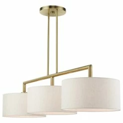 Flash Sale 👍 Livex Lighting Inc. Meridian 3 Light Island Light, Antique Brass ✔️ -ceiling lighting store b621a4e10f7cc35a 9407 w800 h800 b1 p0
