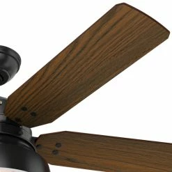 Promo 🔔 Hunter Fan Company 52" Mill Valley Ceiling Fan With Light, Matte Black ❤️ -ceiling lighting store b7e12b230f8fd8d2 7711 w800 h800 b0 p0