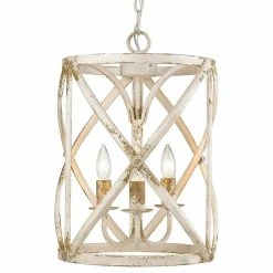 Best reviews of β¨ Golden Lighting Alcott 3-Light Pendant, Antique Ivory π€©