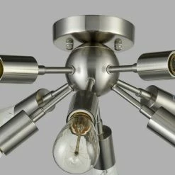 Promo 🌟 Mooseled Milano Sputnik Ceiling Light 8-light Flush Mount Fixture, Brushed Nickel 😀 -ceiling lighting store bc4120b50e9a5ac9 8383 w800 h800 b0 p0