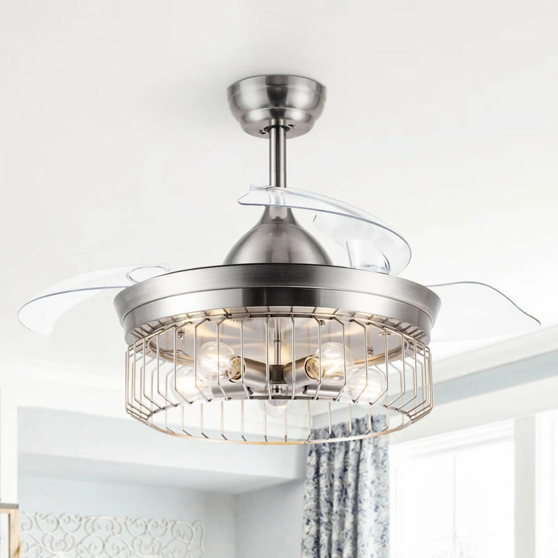 Buy π Bella Depot 36" Black Industrial Retractable Ceiling Fan With Remote, Brushed Nickel β€οΈ 2 Buy π Bella Depot 36" Black Industrial Retractable Ceiling Fan With Remote, Brushed Nickel β€οΈ - Image 2