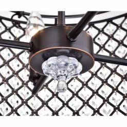 Deals ✨ Edvivi Lighting Marya 4-Light Oil Rubbed Bronze Beaded Drum Semi Flush Mount Crystal Chandelier 😀 -ceiling lighting store be11d23f08a1f5dc 3171 w800 h800 b0 p0