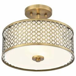 Outlet π― Helmsman Lighting Works 2-Light Semi-Flush Mount, Natural Brass π 9 Outlet π― Helmsman Lighting Works 2-Light Semi-Flush Mount, Natural Brass π -ceiling lighting store be818bc109ea5669 5202 w800 h800 b1 p0