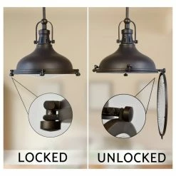 Promo 😍 Kira Home Beacon 11" Farmhouse / Nautical Pendant Light, Round Fresnel Glass 🎁 -ceiling lighting store c1013e0c00c3e74b 8660 w800 h800 b1 p0