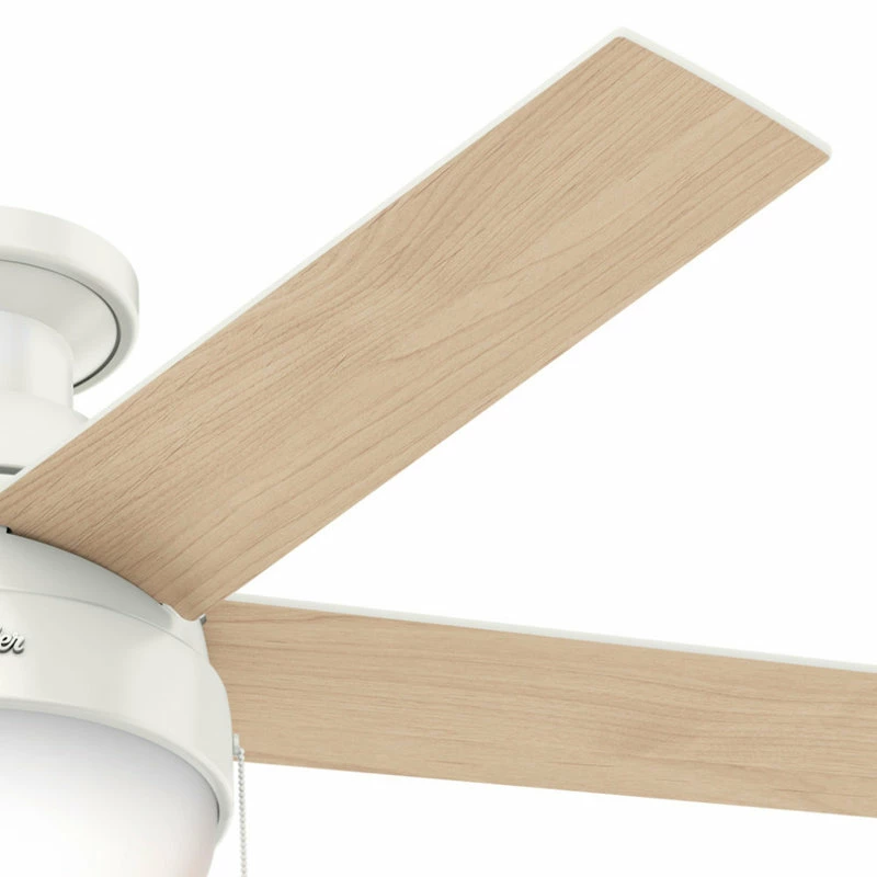 Coupon ✔️ Hunter Fan Company 46" Anslee Low Profile Ceiling Fan With Light, Fresh White 👏 7 Coupon ✔️ Hunter Fan Company 46" Anslee Low Profile Ceiling Fan With Light, Fresh White 👏 - Image 7
