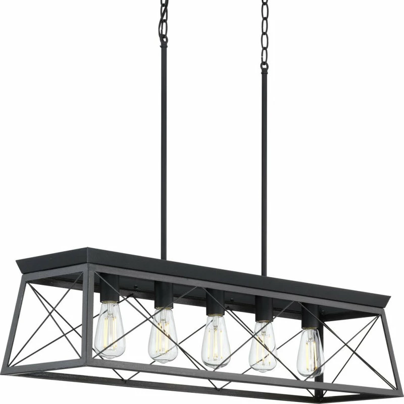 Best Pirce π Progress Lighting Briarwood 5-Light Cerused Black Farmhouse Linear Island Chandelier π 1 Best Pirce π Progress Lighting Briarwood 5-Light Cerused Black Farmhouse Linear Island Chandelier π