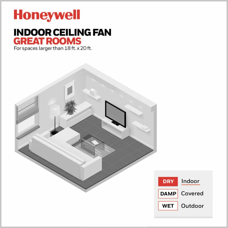 Coupon π₯° Honeywell Ceiling Fans Honeywell Kaliza Modern Ceiling Fan With Light And Remote, 56", Gun Metal π 7 Coupon π₯° Honeywell Ceiling Fans Honeywell Kaliza Modern Ceiling Fan With Light And Remote, 56", Gun Metal π - Image 7
