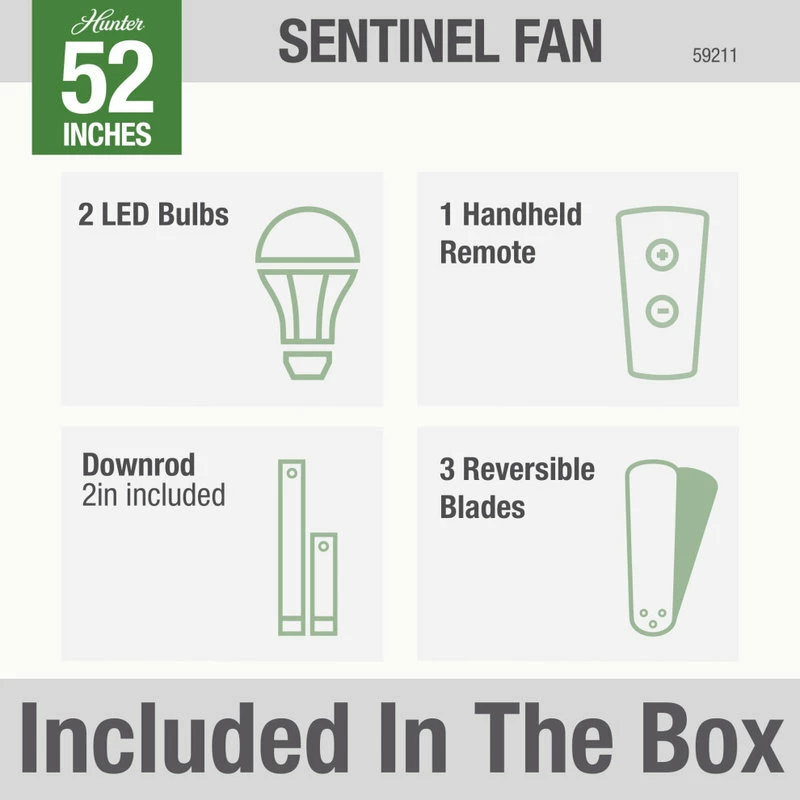 Deals π Hunter Fan Company 52" Sentinel Brushed Slate Ceiling Fan With Light And Remote π 6 Deals π Hunter Fan Company 52" Sentinel Brushed Slate Ceiling Fan With Light And Remote π - Image 6
