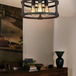 Promo 🤩 EGLO USA Wymer 3-Light Ceiling Light, Zinc 🔥 -ceiling lighting store c5610b49029687b9 4461 w800 h800 b0 p0