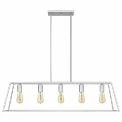 Hot Sale 🥰 OVE Decors Adele 5-Light 38" Ceiling Pendant Light, Painted Brushed Nickel 🛒 -ceiling lighting store ca1105c00f6b92b3 0802 w800 h800 b1 p0