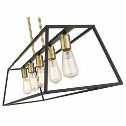 Best reviews of ✨ OVE Decors Agnes 5-Light LED Island Fixture, Matte Black And Light Gold 🔥 -ceiling lighting store cb519cc50efb7ae0 6867 w800 h800 b1 p0