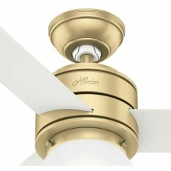 Wholesale 🌟 Hunter Fan Company Hunter 52" Allison Modern Brass Ceiling Fan, LED Light And Remote Control ⭐ -ceiling lighting store cc91d2f30efa63d7 6568 w800 h800 b1 p0
