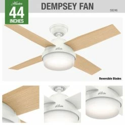 Coupon 👏 Hunter Fan Company 44" Dempsey Fresh White Ceiling Fan With Light/Remote ✔️ 25 Coupon 👏 Hunter Fan Company 44" Dempsey Fresh White Ceiling Fan With Light/Remote ✔️ -ceiling lighting store cd4102480f8fe025 9860 w800 h800 b0 p0