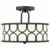 New ⭐ Helmsman Lighting Works 2-Light Semi-Flush Mount, Oil Rubbed Bronze ❤️