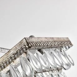 Budget 🔥 Edvivi Lighting 9Th Avenue 4-Light Antique Sliver Rectangular Crystal Chandelier 🧨 -ceiling lighting store cdb1d1eb0ed352a8 3513 w800 h800 b0 p0