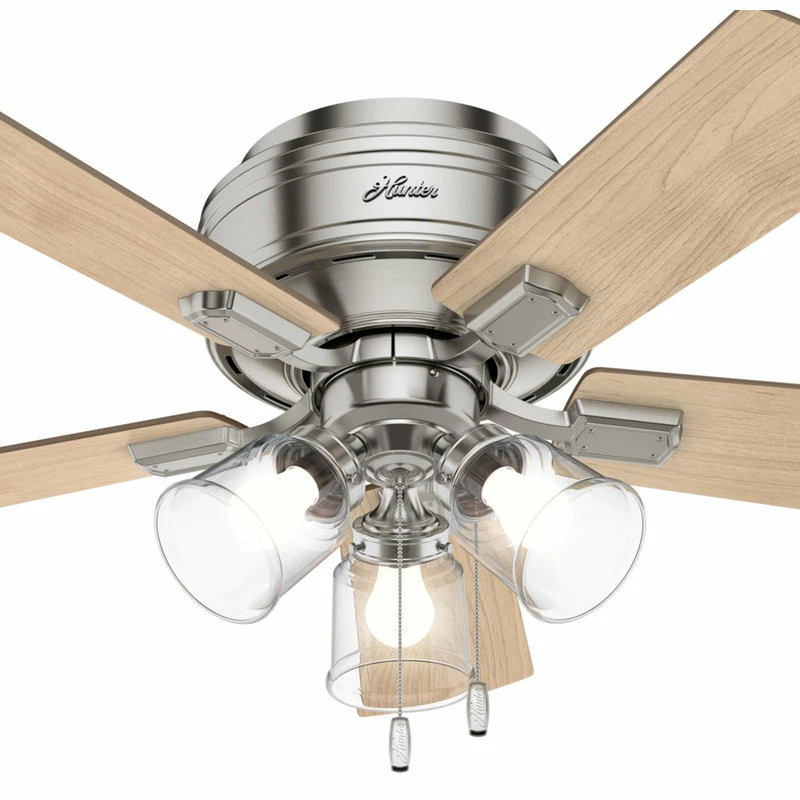 Hot Sale 😉 Hunter Fan Company Crestfield Brushed Nickel Ceiling Fan With Light, 42" ❤️ 8 Hot Sale 😉 Hunter Fan Company Crestfield Brushed Nickel Ceiling Fan With Light, 42" ❤️ - Image 8