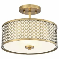 Outlet π― Helmsman Lighting Works 2-Light Semi-Flush Mount, Natural Brass π 8 Outlet π― Helmsman Lighting Works 2-Light Semi-Flush Mount, Natural Brass π -ceiling lighting store cea1bfa209ea5667 5202 w800 h800 b1 p0