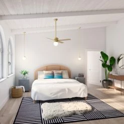 Promo 🔔 Hunter Fan Company 52" Hepburn Ceiling Fan With Light With Wall Control, White 🔔 -ceiling lighting store d0b1ba270f8fcf63 7512 w800 h800 b0 p0