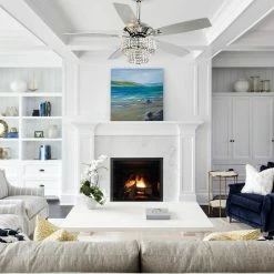 Best reviews of 🌟 Whoselamp 52 Modern Crystal Ceiling Fan With 4-Lights/5 Blades, Remote Control, Chrome 🔥 -ceiling lighting store d121dea80c99fcff 4609 w800 h800 b0 p0