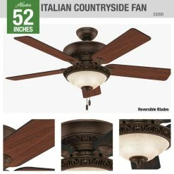 Best deal 👍 Hunter Fan Company Hunter Italian Countryside 52" 3-LT Ceiling Fan 53200 - P.A. Cocoa ✔️ 23 Best deal 👍 Hunter Fan Company Hunter Italian Countryside 52" 3-LT Ceiling Fan 53200 - P.A. Cocoa ✔️ -ceiling lighting store d281a11b0f8fd2de 9880 w800 h800 b0 p0