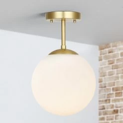 Deals 💯 Light Society Aura Globe Ceiling Light, Milk Glass 🔥 -ceiling lighting store d3c1e5f10f6e8a75 0158 w800 h800 b0 p0