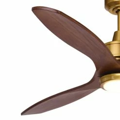 Brand new 🎁 Vaxcel Curtiss 52" Outdoor Wood Ceiling Fan LED Light Kit, Satin Brass ⌛ -ceiling lighting store d4e19a1702d6c9bd 3805 w800 h800 b0 p0
