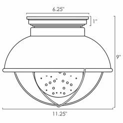 Hot Sale 😉 Kira Home Bayside 11" Nautical Farmhouse Flush Mount Ceiling Light, Seeded Glass 😀 -ceiling lighting store d541dabc0b4520f2 8633 w800 h800 b1 p0