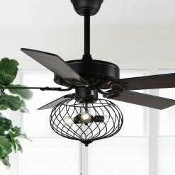 New ⭐ Bella Depot Modern Black Industrial Ceiling Fan With Remote Control, Reversible, 42 In. 🔥