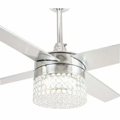 Top 10 🔔 Whoselamp 48 Modern Crystal Ceiling Fan With Dimmable LED Light, 4-Blades, Remote Control 👏 -ceiling lighting store db11a21f0c99f89c 4550 w800 h800 b1 p0