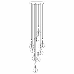 Outlet 😀 Tala Graphite 9 Pendant With Large Black And Black Ash Canopy And Voronoi II Bulbs ✨ -ceiling lighting store db6187330fc97005 1069 w800 h800 b1 p0