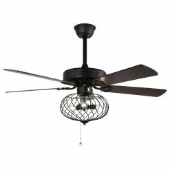 New ⭐ Bella Depot Modern Black Industrial Ceiling Fan With Remote Control, Reversible, 42 In. 🔥 -ceiling lighting store dc4153b20fbf98ef 7070 w800 h800 b1 p0