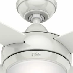 Budget 🔥 Hunter Fan Company Sonic Ceiling Fan With Light And Handheld Remote, White 🎁 -ceiling lighting store dd61900d0efa83a5 9846 w800 h800 b0 p0