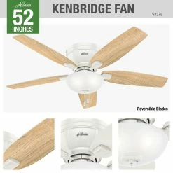Discount 😀 Hunter Fan Company 52" Kenbridge LP With Light Fresh White Ceiling Fan W/ Light 🌟 23 Discount 😀 Hunter Fan Company 52" Kenbridge LP With Light Fresh White Ceiling Fan W/ Light 🌟 -ceiling lighting store e161dc860f8fc7e2 9790 w800 h800 b0 p0
