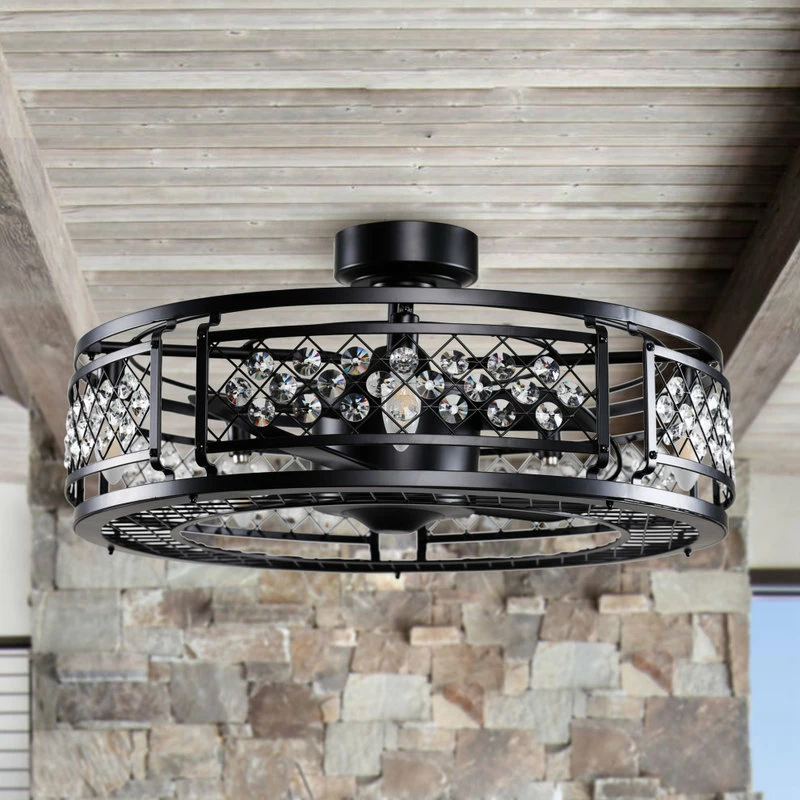 Deals 💯 Whoselamp 26.9 In Black Industrial 3 Blades Ceiling Fan With Remote Control 💯 2 Deals 💯 Whoselamp 26.9 In Black Industrial 3 Blades Ceiling Fan With Remote Control 💯 - Image 2