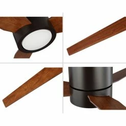 Best Sale ⌛ Progress Lighting Braden 56" Indoor Hugger Ceiling Fan, Architectural Bronze 👏 -ceiling lighting store e2815ead0f57bcba 6576 w800 h800 b1 p0